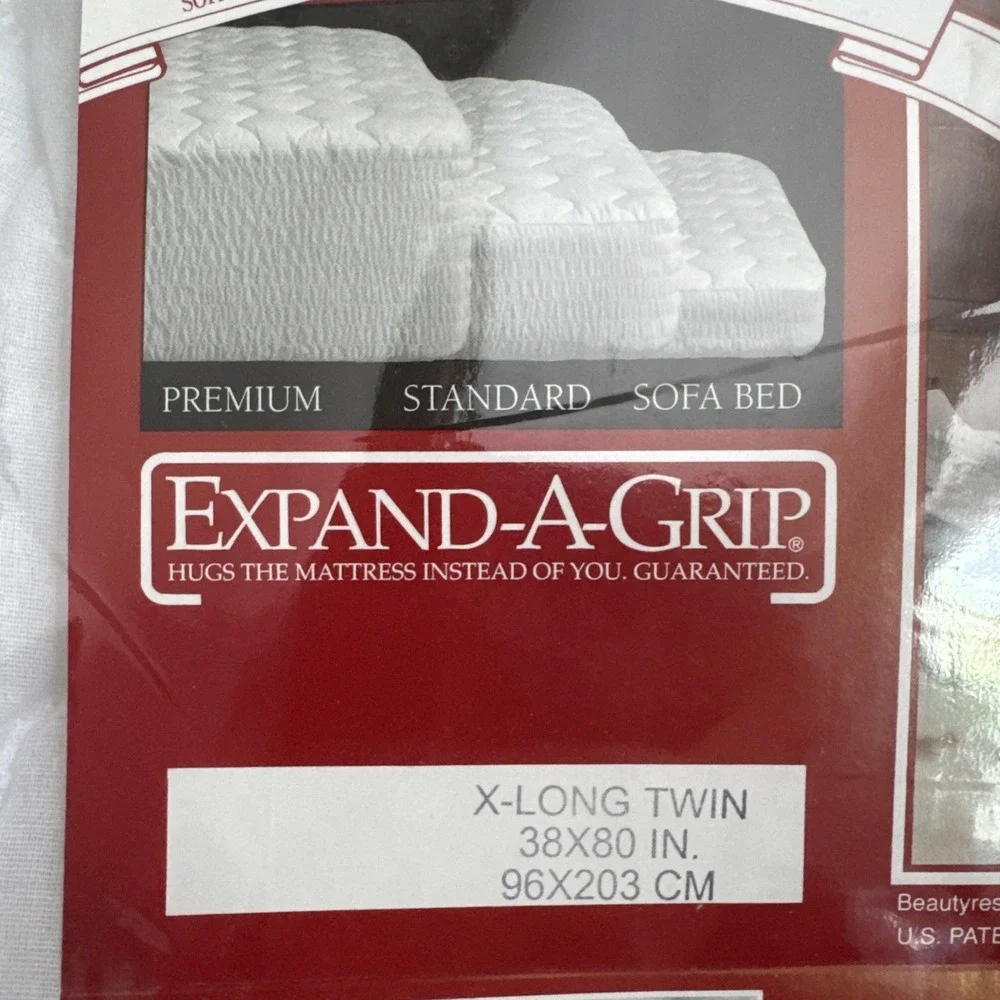 Simmons Beautyrest Mattress Pad  X-Long Twin Expand-A-Grip